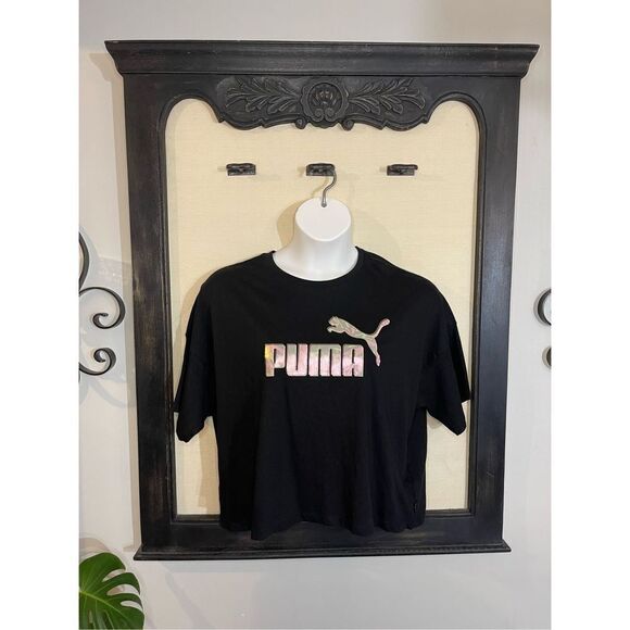 Puma Black Crop Top - XL NWT - Picture 6 of 9